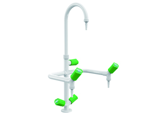 實驗室三口冷熱水龍頭